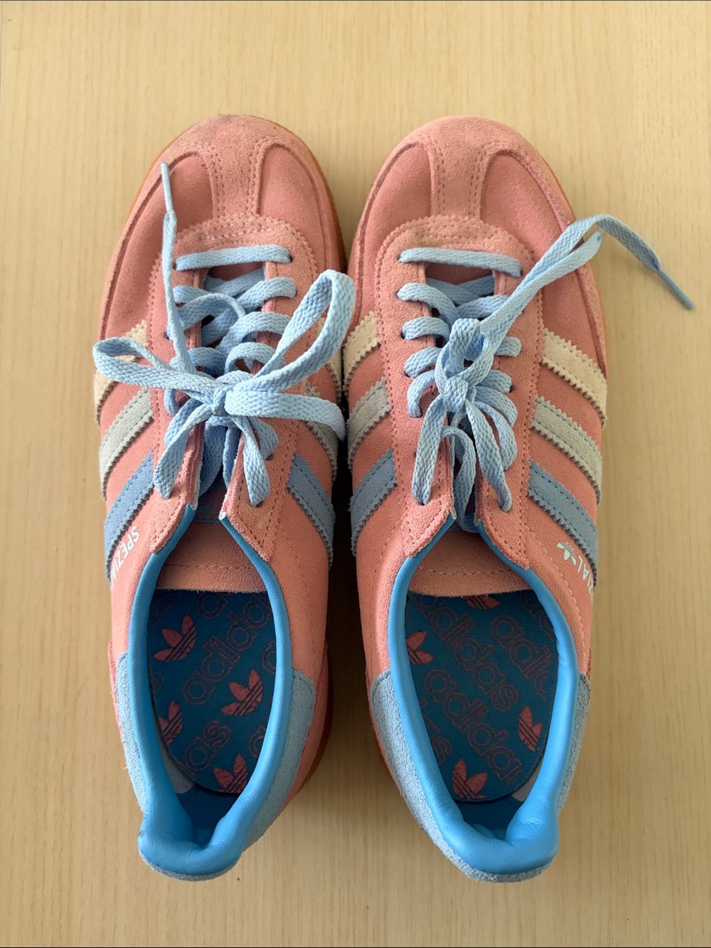 Adidas Spezial Blue and Pink Trainers